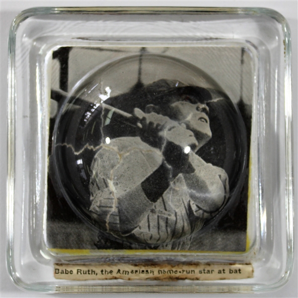 Babe Ruth 1940s Paper Weight 