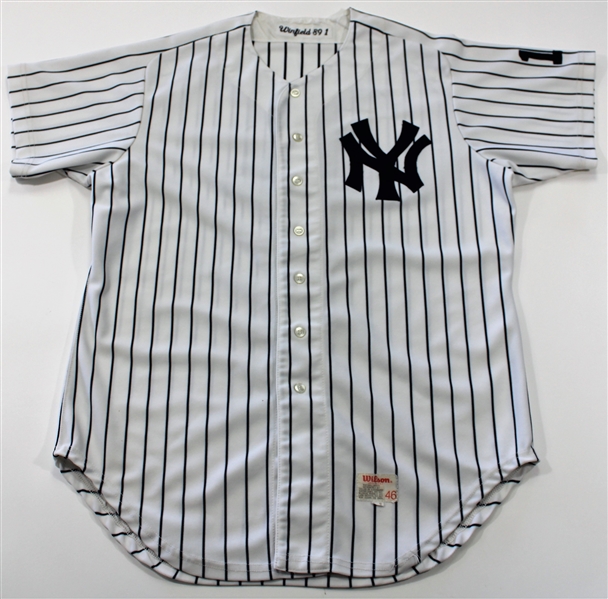 Dave Winfield GW 1989-1990 NY Yankees Jersey - Dobbins Letter