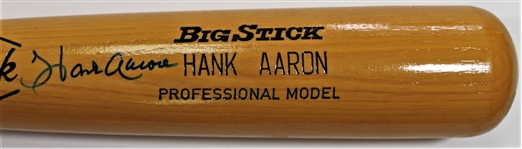 Hank Aaron Signed Bat