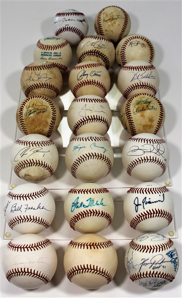 Lot of 20 assorted Signed Baseballs