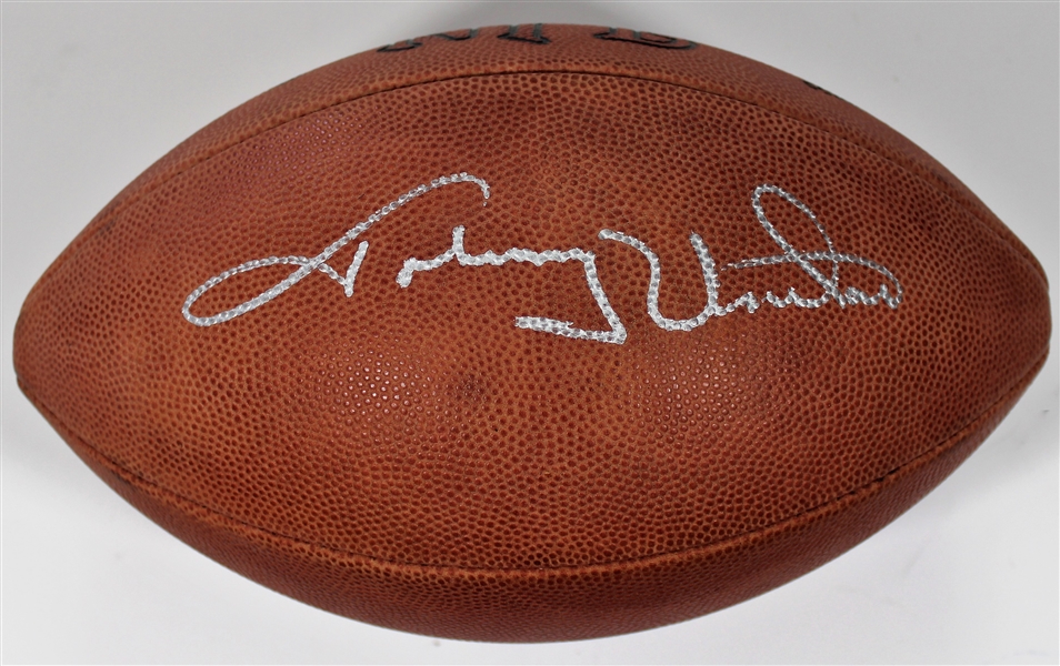 Johnny Unitas Signed NFL Football - Becket Authentication
