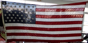49 Star American Flag Very Rare 8 foot by 5 foot Valley Forge maker
