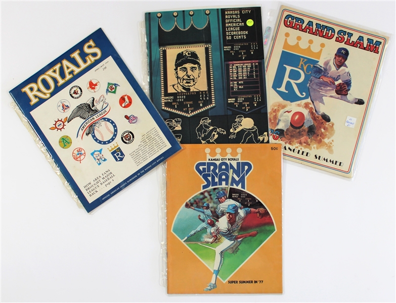 Kansas City Royals Team Programs 1969-1973-1976-1977
