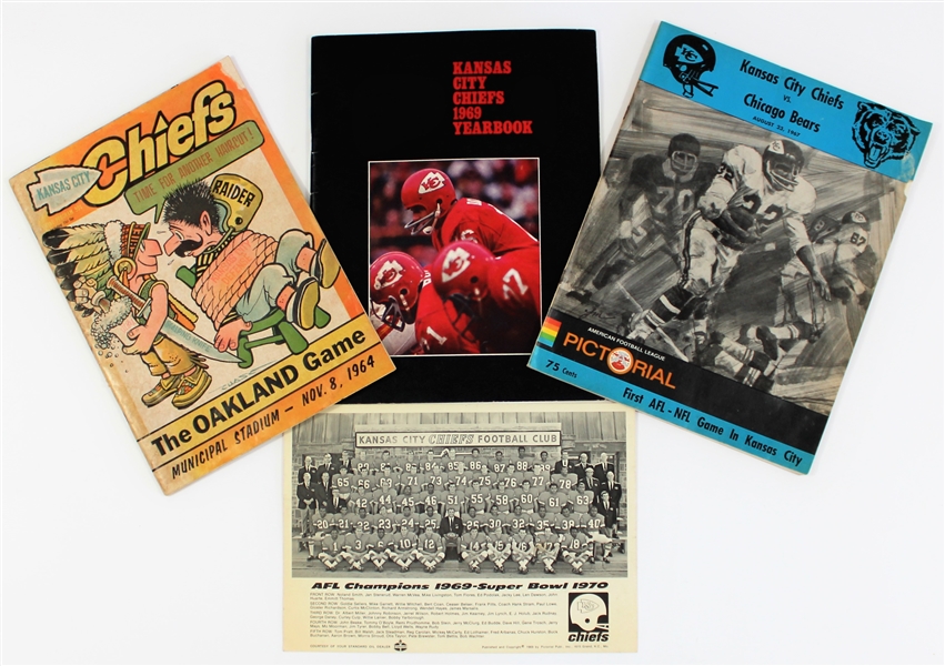 Kansas City Chiefs Programs 1964-1967-1969 & 1969 Photo