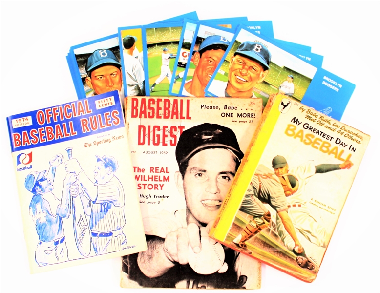 Baseball Books and Post Cards
