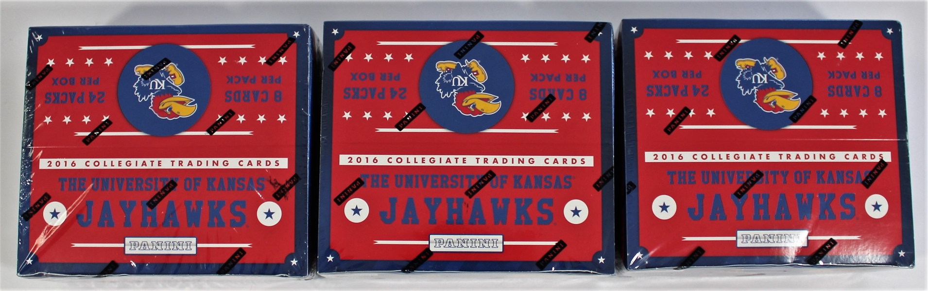 Kansas Jayhawks 2016 Panini Sealed Cards Lot of 3 