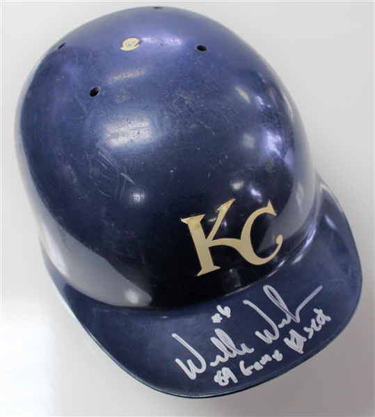 Willie Wilson 1989 Game Used Kansas City Royals Batting Helmet