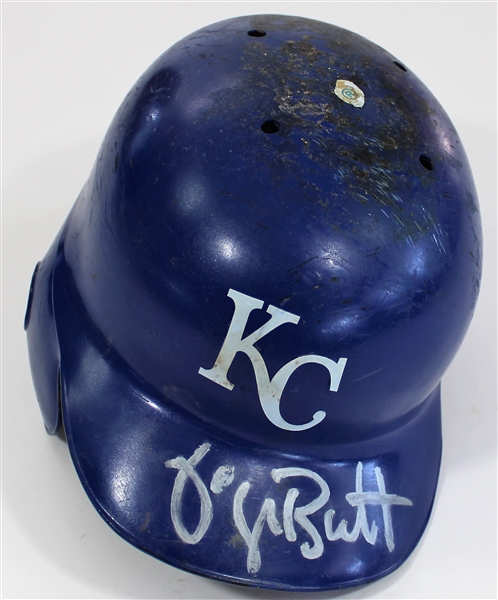 George Brett 1991 Game Used & Signed KC Royals Batting Helmet