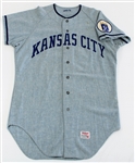 Paul Schaal Set 2 Game Used Road 1972 Flannel Kansas City Royals Jersey