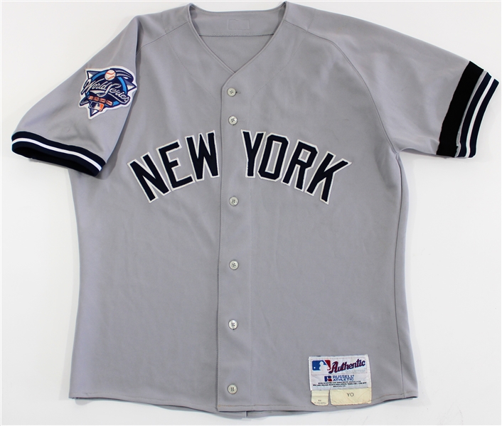 Luis Polonia 2000 Game Used & Signed NY Yankees World Series Jersey