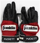 Kirby Puckett 1992 Twins Game Used Batting Gloves 