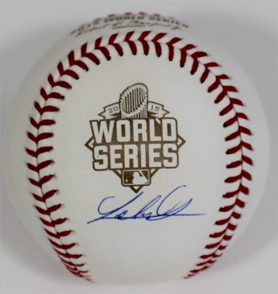 Johnny Cueto Signed 2015 WS Kansas City Royals Baseabll