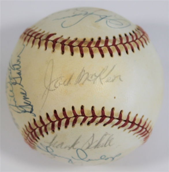 Kansas City Royals 1973 Team Signed Baseball