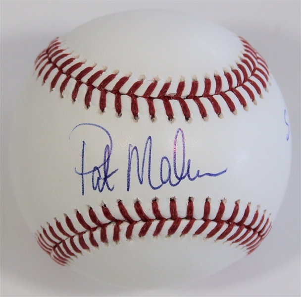 Pat "Silky P" Mahomes Signed Baseball 