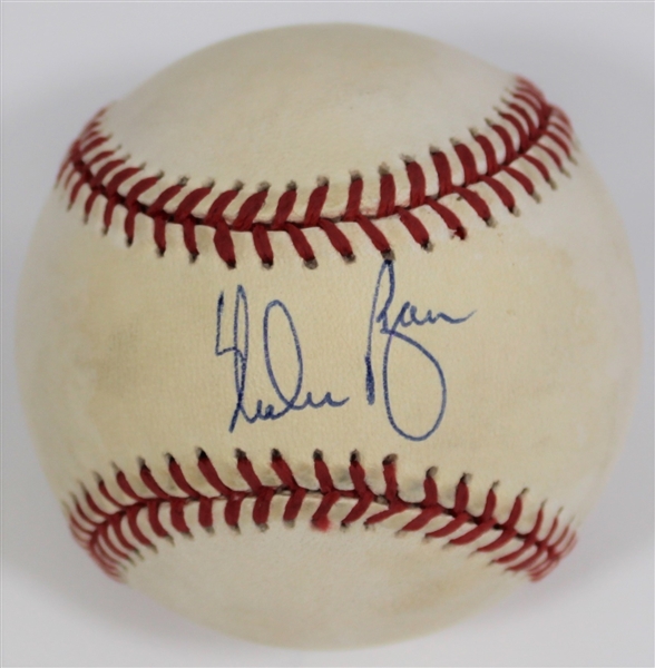 Nolan Ryan Signed American League Baseball 