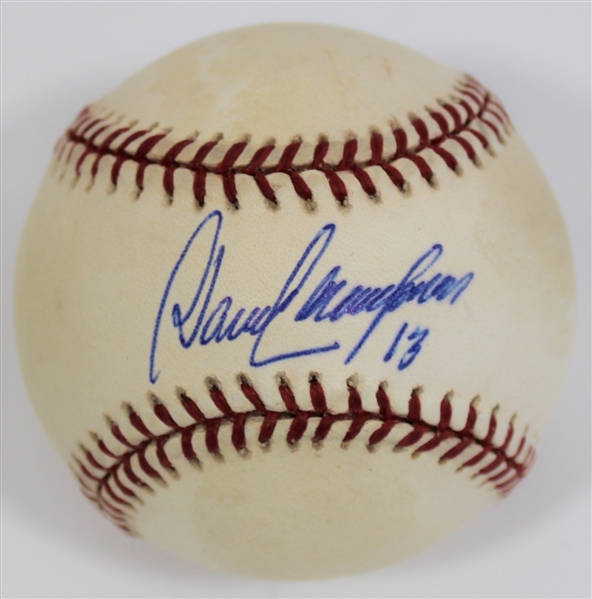 Davey Concepcion Signed Baseball 