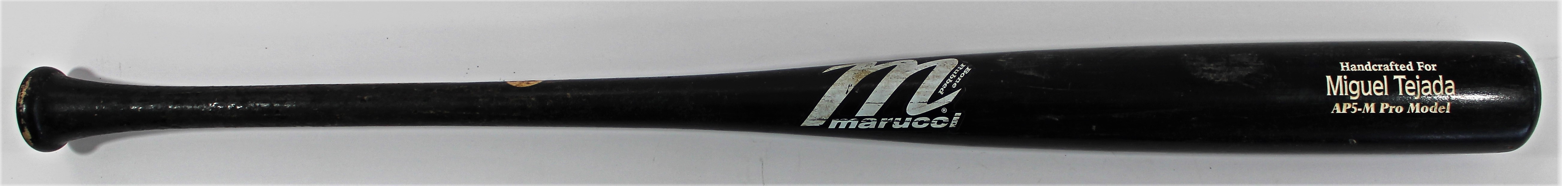 Miguel Tejada  Game Used Oakland Athletics Bat