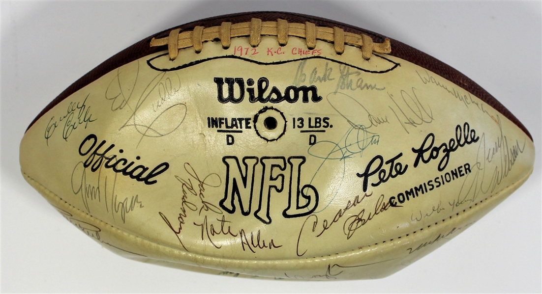 Kansas City Chiefs Team Signed 1972 Football