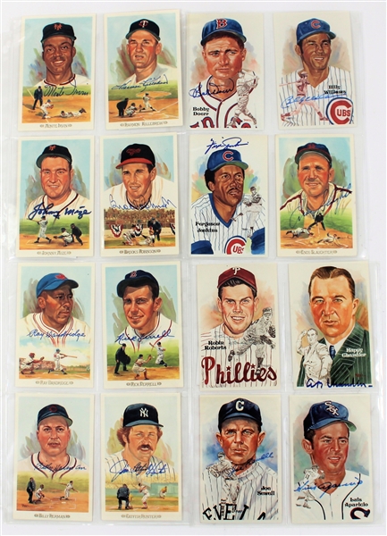 Signed Post Cards all - JSA Williams - Doerr - Lot of 16