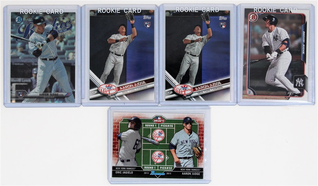 Aaron Judge NY Yankees Rookie Cards Lot of 5