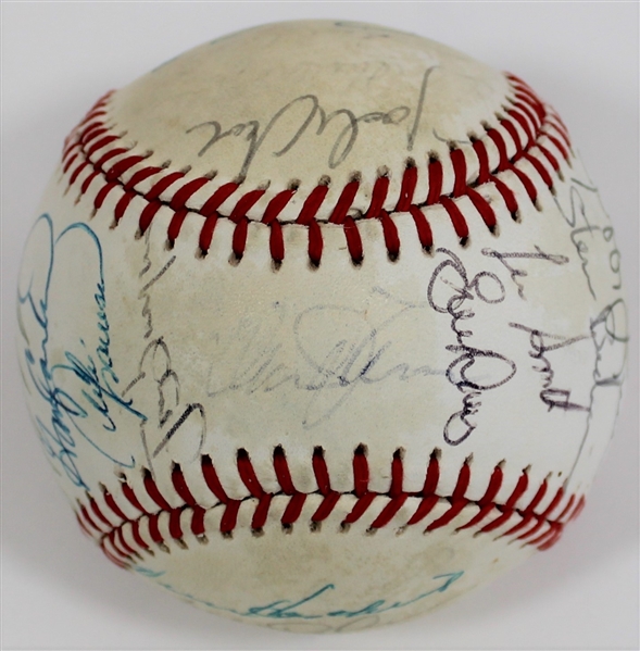 1987 NL All-Star Baseball Signed by - 24 players - Carter - Gynn Schmidt