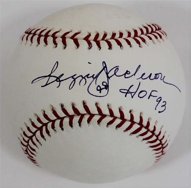 Reggie Jackson Signed HOF 93 Baseball