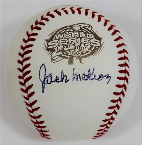 Jack McKeon Signed 2003 WS Baseball