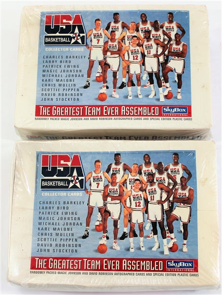 1992 SkyBox USA Basketball The Greatest Team Ever Assembled SEALED Box Lot of 2 