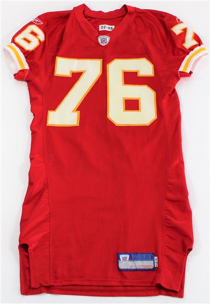 John "Big John Tait" Game Used 2002 Kansas City Chiefs Jersey