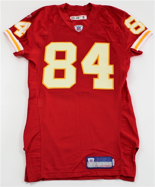 2004 Kris Wilson  Kansas City Chiefs Game Used Jersey