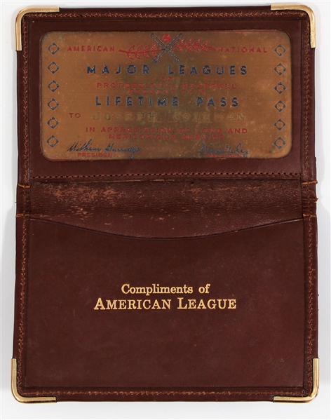 Joseph Coleman Lifetime MLB Pass