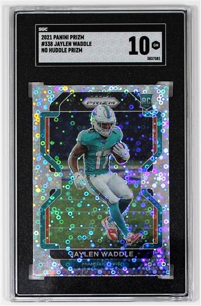 Jaylen Waddle 2021 Panini Prizm #338 SGC GM 10