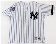 Luis Polina 2000 Game Worn & NY Yankees Signed WS Jersey