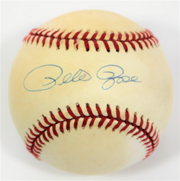 Pete Rose Signed MLB Baseball