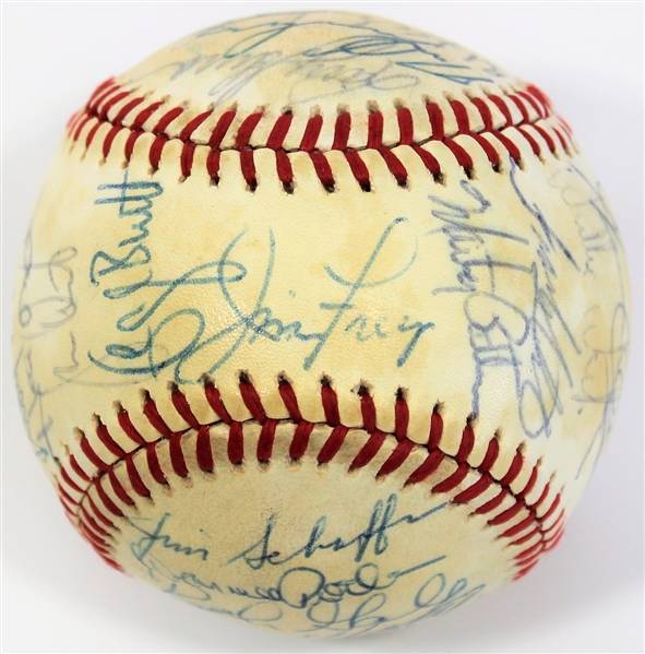 Kansas City Royals 1980 Signed WS Team Baseball