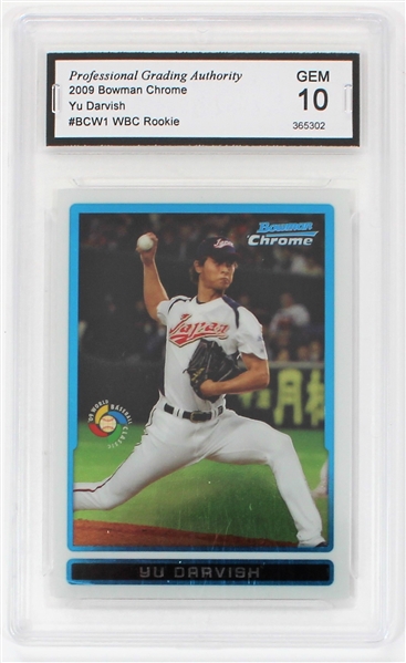 Yu Darvish 2009 Bowman Crome - Gem 10 Card