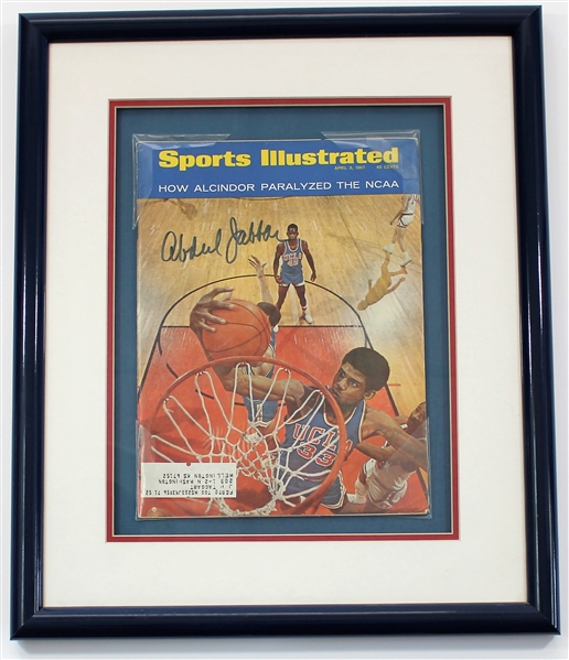 Kareem Abdul Jabbar Signed Framed Sports Illustrated - JSA AM32338