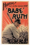 Babe Ruth Original Movie Card - Hurray Hes in the Movies !!