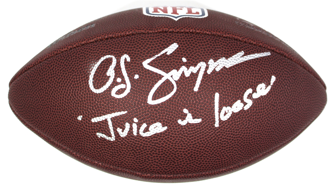 O.J Simpson Signed "Juice is Loose" Football - JSA WA221852