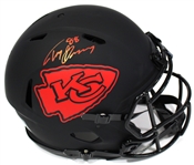 Tony Gonzalez Signed #88 Kansas City Chiefs Black Helmet Beckett Witness WJ30337