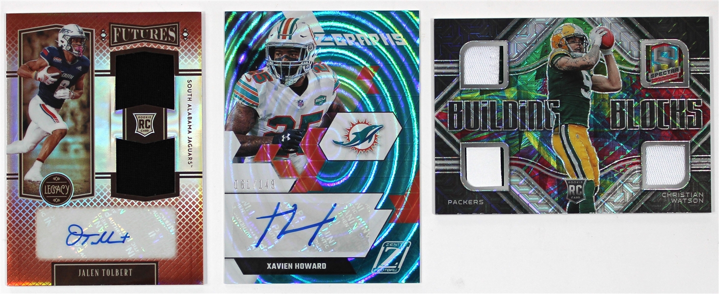 Xavien Howard - Jalen Tolbert - Christain Watson Patch Cards