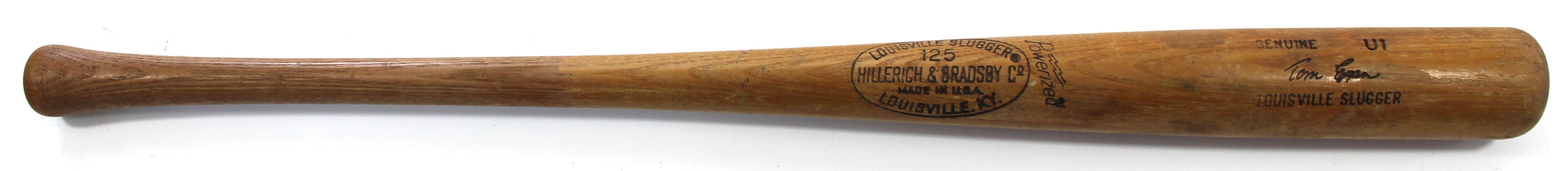 Tom Egan California Angeles Game Used Bat Pre Psa