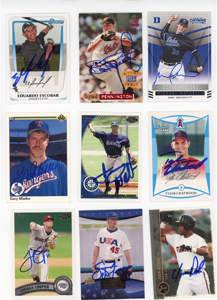 100 Signed Baseball Cards