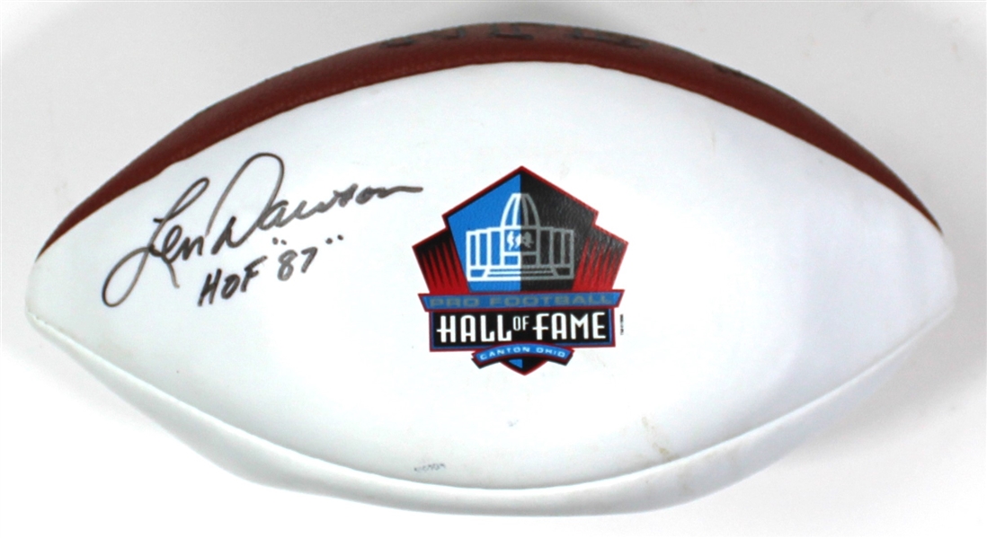 Lew Dawson Signed HOF Kansas City Chiefs Football