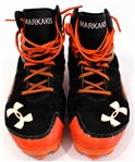 Nick Markakis Game Used Baltimore Orioles Cleats 