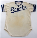 Dan Quisenberry 1981 Game Used Home  Kansas City Royals Jersey