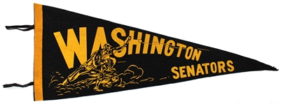Washington Senators 1950s Vintage Pennant - Rare