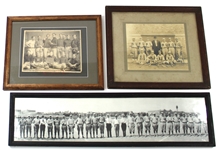 Vintage Framed Photos of Baseball Teams Lot of 3 