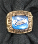 Amos Otis 1980 American League Championship Ring 