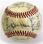  1983 Kansas City Royals Game Used & team Signed Baseball 